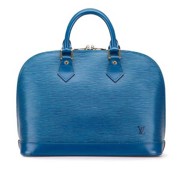 Pre Loved louis vuitton Women Blue Handbags - Picture 1 of 8